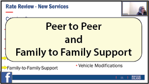 New Services: Peer and Family to Family Support